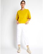 T-Shirt Oversize Crop jaune