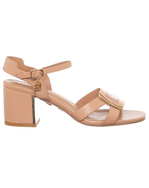 Sandales Afi beiges - Talon 6 cm
