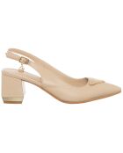 Slingbacks Gina beiges - Talon 6 cm
