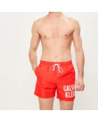 Short de Bain ajustable Log Complet rouge