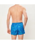 Short de Bain ajustable imprimé bleu