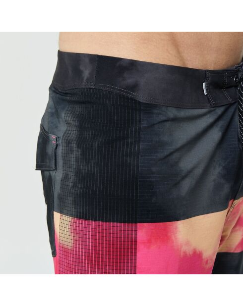 Pantaloncini da bagno Highlite arch 19" antracite/rosa