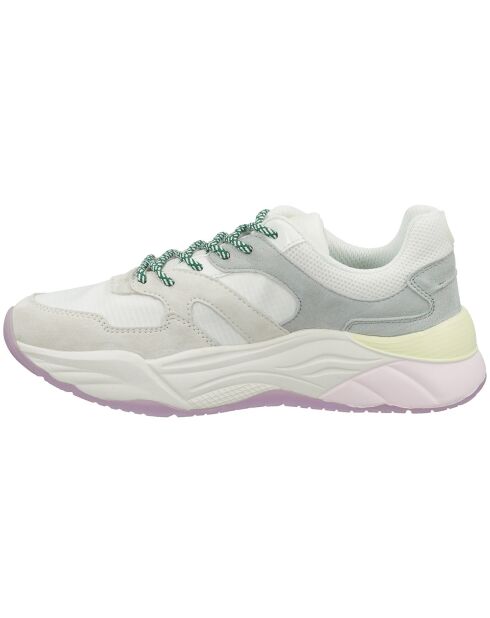 Sneakers Fota blanc/gris/vert