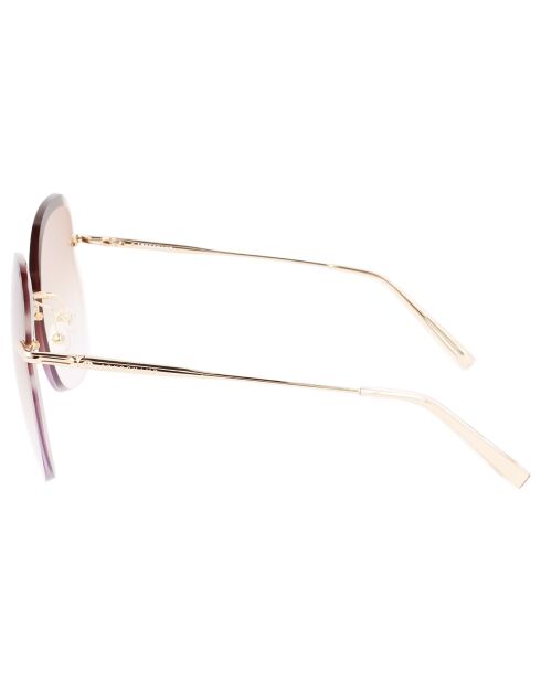 Lunettes de soleil Femme Roseau dorées