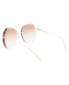 Lunettes de soleil Femme Roseau dorées
