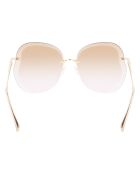 Lunettes de soleil Femme Roseau dorées