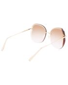 Lunettes de soleil Femme Roseau dorées