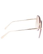 Lunettes de soleil Femme Roseau dorées