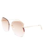 Lunettes de soleil Femme Roseau dorées