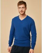 Pull Madrid cobalt chiné