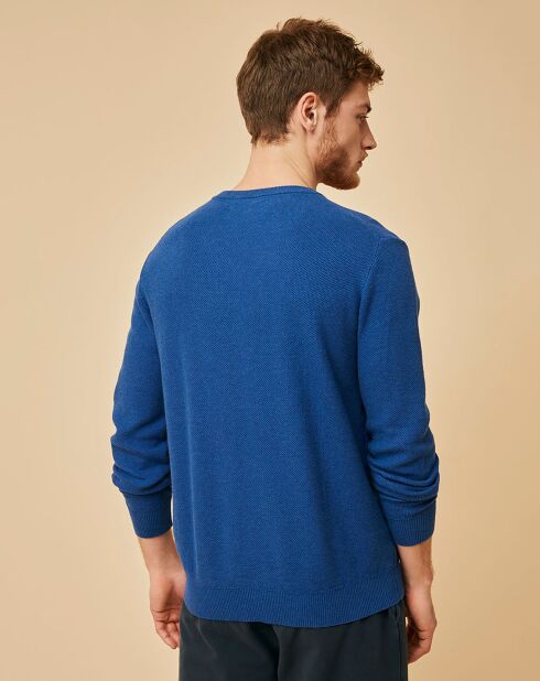 Pull Madrid cobalt chiné