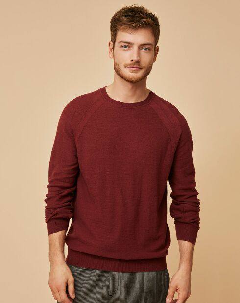 Pull en Lin & Coton Macena terracotta