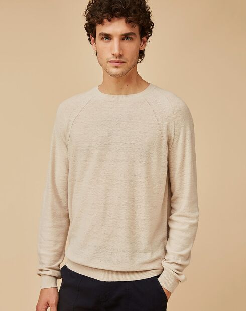 Pull en Lin & Coton Macena beige