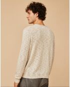 Pull en Coton & Lin Maelio écru/beige