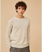 Pull en Coton & Lin Maelio écru/beige