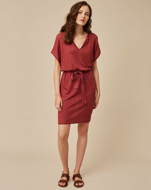Robe 100% Lin Therese terracotta