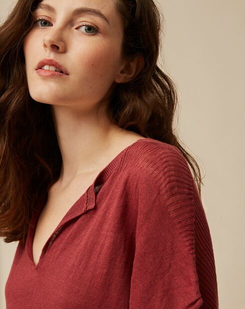Robe 100% Lin Therese terracotta