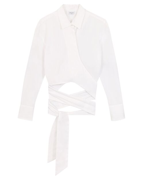Chemise en Coton à nouer Adi blanche