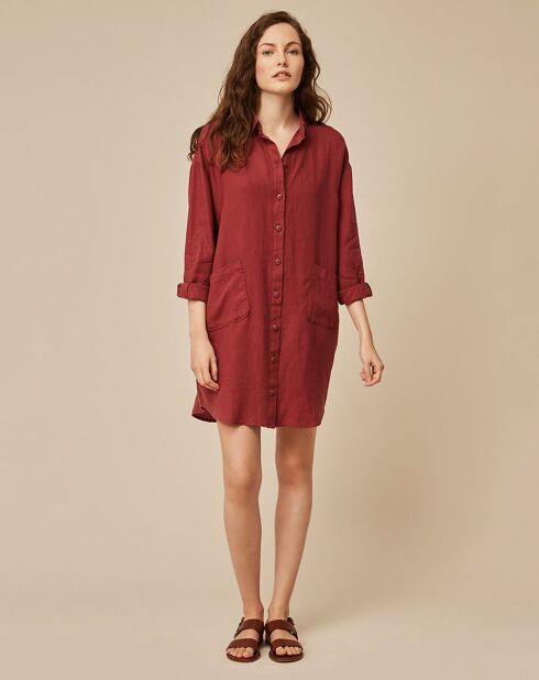 Robe 100% Lin Caroline terracotta