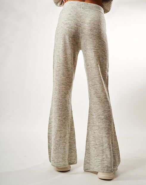 Pantalon en Laine & Mohair mélangés Mylena gris
