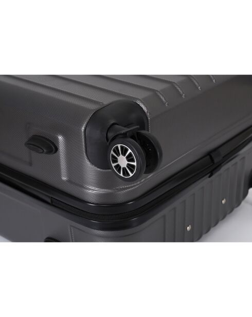 Valise Cabine 4 roues doubles Bari 50 cm anthracite