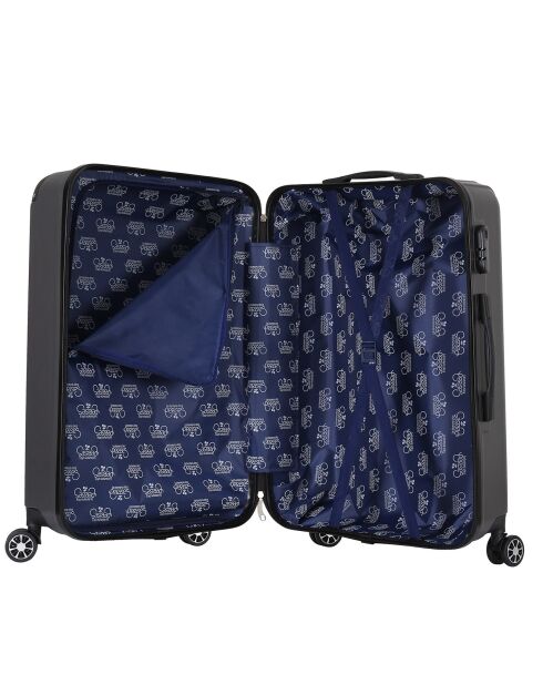 Valise Cabine 4 roues doubles Bari 50 cm anthracite