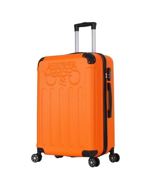 Valise Moyen Séjour 4 roues doubles Java 60 cm orange