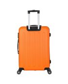 Valise Moyen Séjour 4 roues doubles Java 60 cm orange