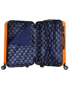 Valise Moyen Séjour 4 roues doubles Java 60 cm orange