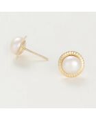 Boucles d'oreilles Barcelona Perle or jaune