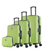 3 Valises + Vanity Peter 35/47/30cm vertes