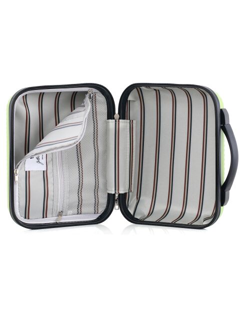 3 Valises + Vanity Peter 35/47/30cm vertes