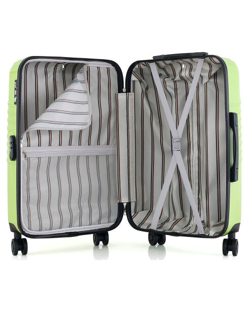 Valise Cabine 4 roues doubles Peter 55 cm verte