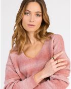 Pull en Mohair mélangé Lepimento bois de rose