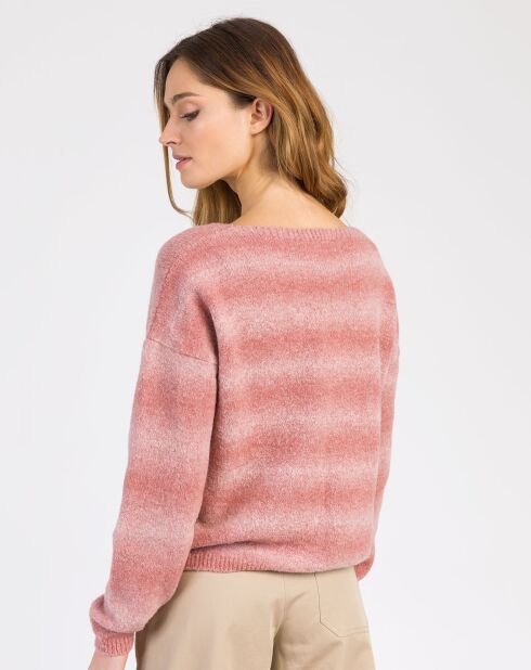 Pull en Mohair mélangé Lepimento bois de rose