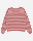 Pull en Mohair mélangé Lepimento bois de rose