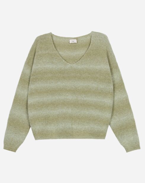 Pull en Mohair mélangé Lepimento tilleul