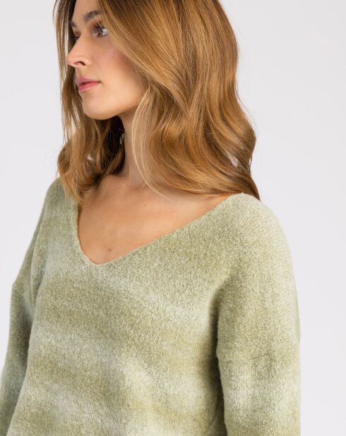 Pull en Mohair mélangé Lepimento tilleul