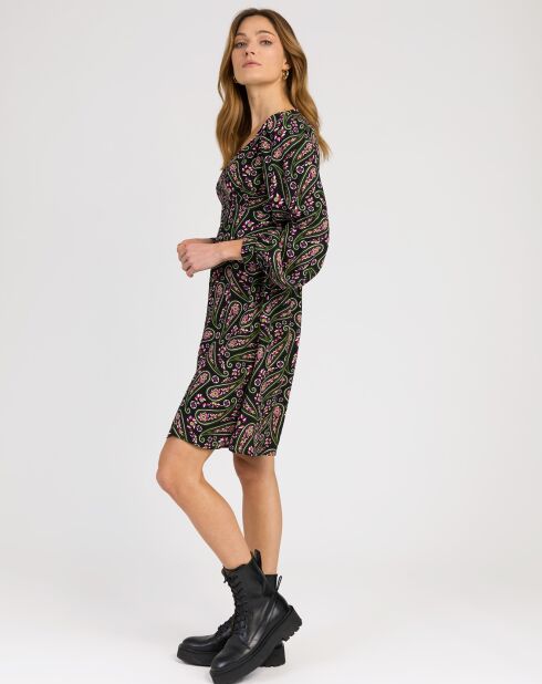 Robe Molly paisley noir