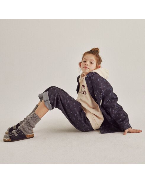 Sand Flock Kapuzenpullover mit Logo