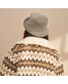 Theo Strickjacke aus Wollmix mit ausgefallenem Zickzack-Print
