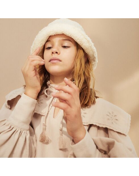 Blouse van Geraldine zand