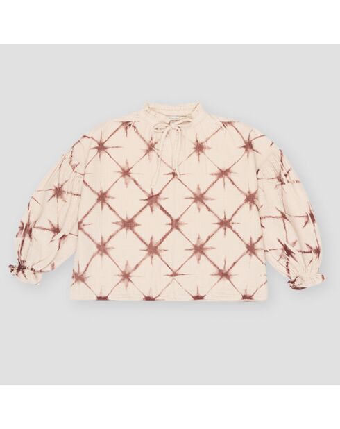 Blusa bordeaux tie-dye Olivia