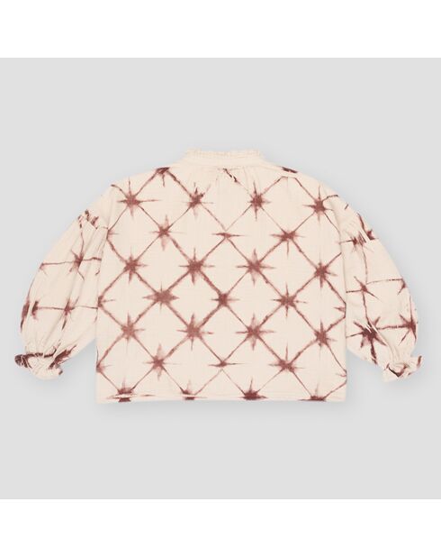 Blusa bordeaux tie-dye Olivia
