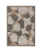 Tapis aspect jute TULUM 9062 noir - 60x90 cm