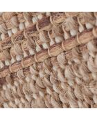 Tapis aspect jute TULUM 9062 jaune - 60x180 cm