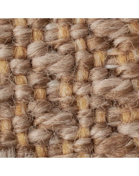 Tapis aspect jute TULUM 9062 jaune - 60x90 cm