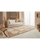 Tapis aspect jute TULUM 9062 jaune - 60x90 cm