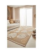Tapis aspect jute TULUM 9062 jaune - 60x180 cm