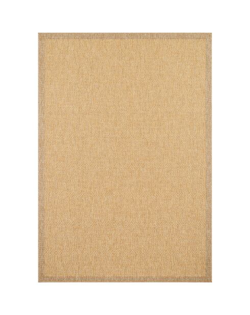 Tapis aspect Jute Nature 8877 jaune - 120x170 cm
